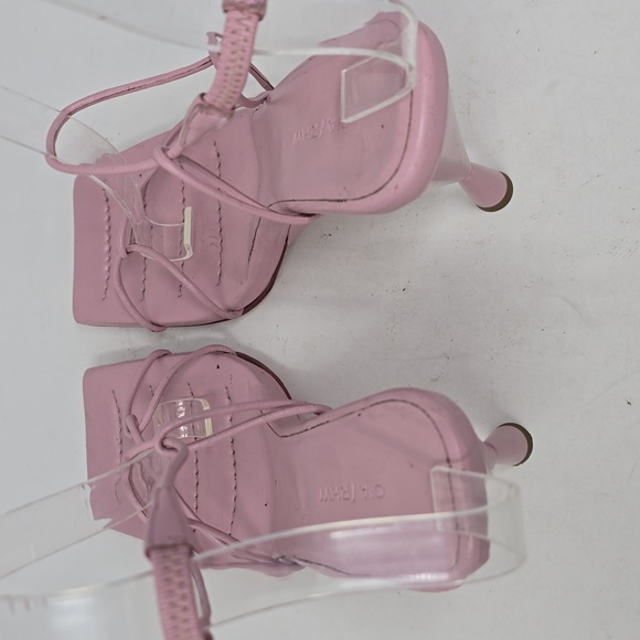 GIA/RHW Rosie 105 Strappy Wedge Ankle Pink Sandals Size 37 - Picture 6 of 9